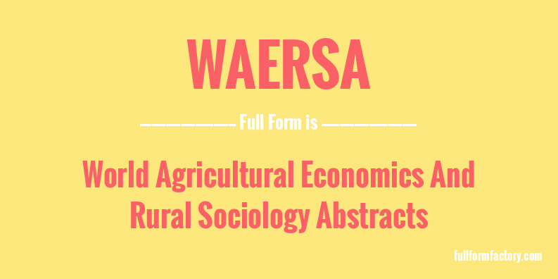 waersa-full-form