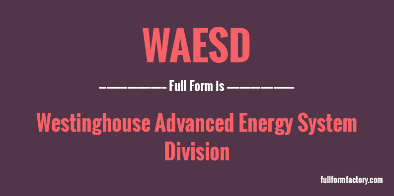 waesd-full-form