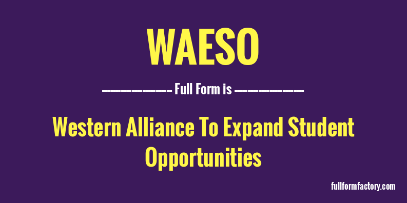 waeso-full-form