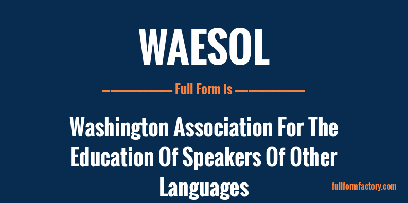 waesol-full-form