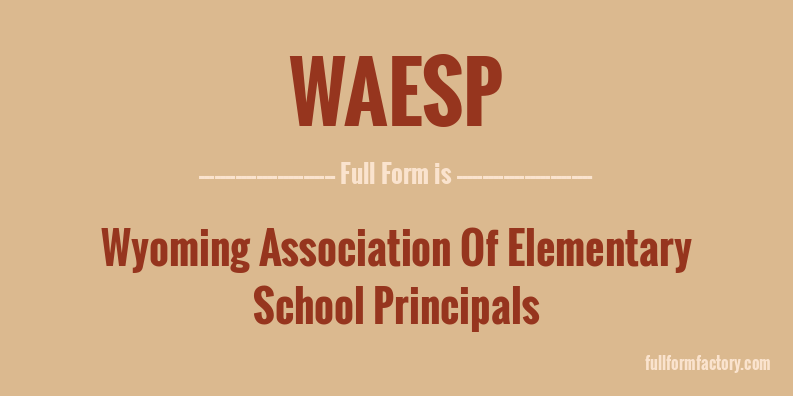 waesp-full-form