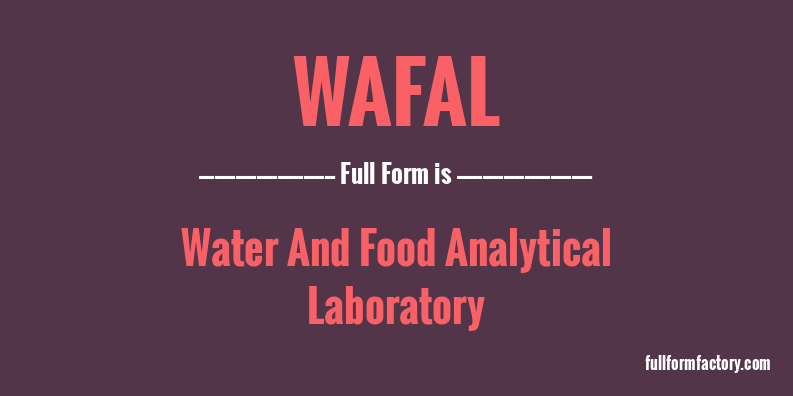wafal-full-form
