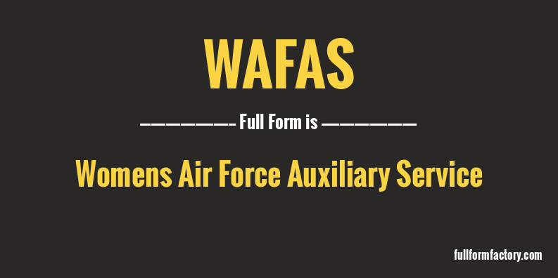 wafas-full-form