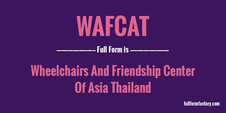 wafcat-full-form