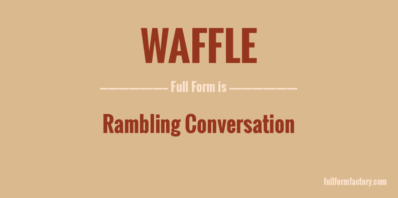 waffle-full-form