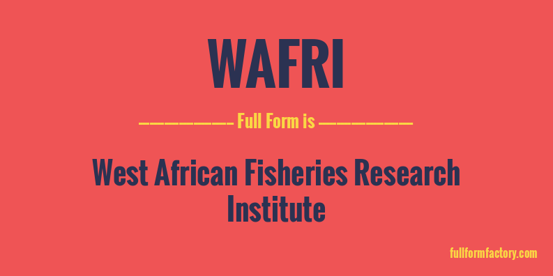 wafri-full-form