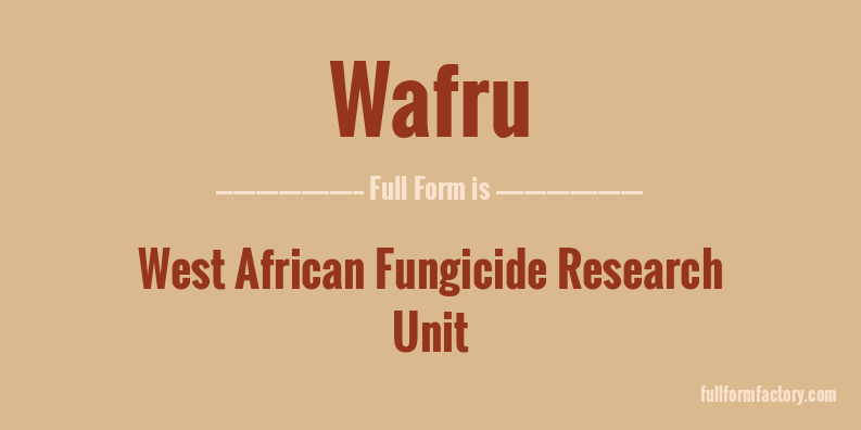 wafru-full-form
