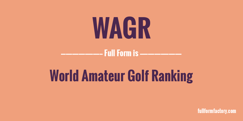 wagr-full-form