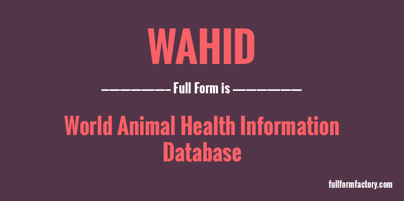 wahid-full-form