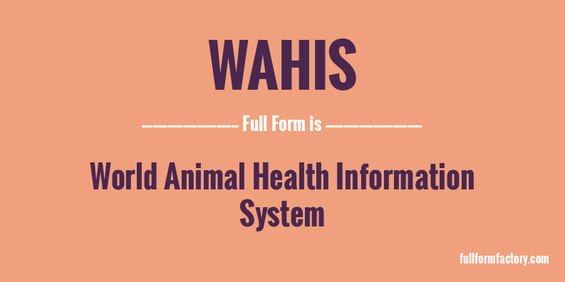 wahis-full-form
