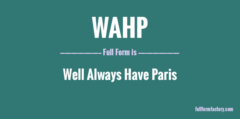 wahp-full-form