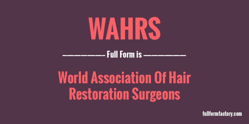 wahrs-full-form
