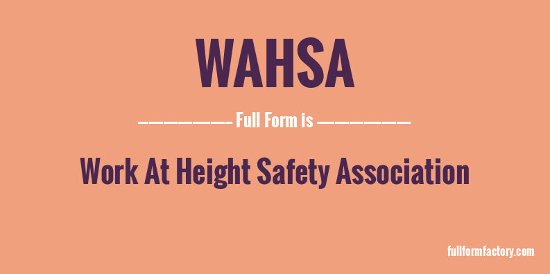 wahsa-full-form