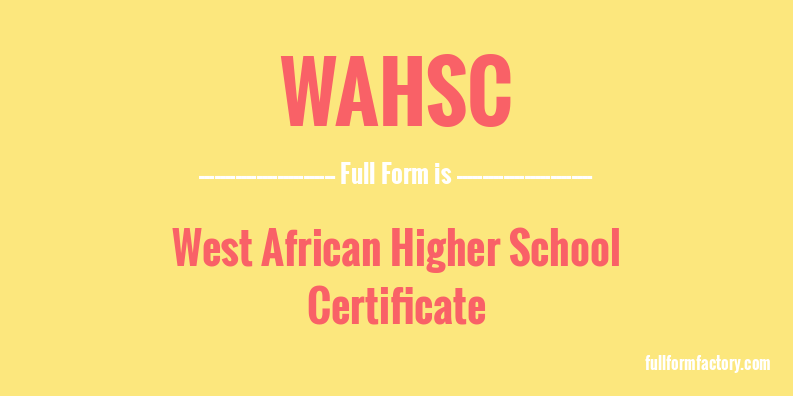 wahsc-full-form