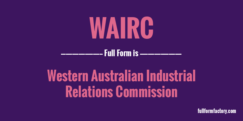 wairc-full-form