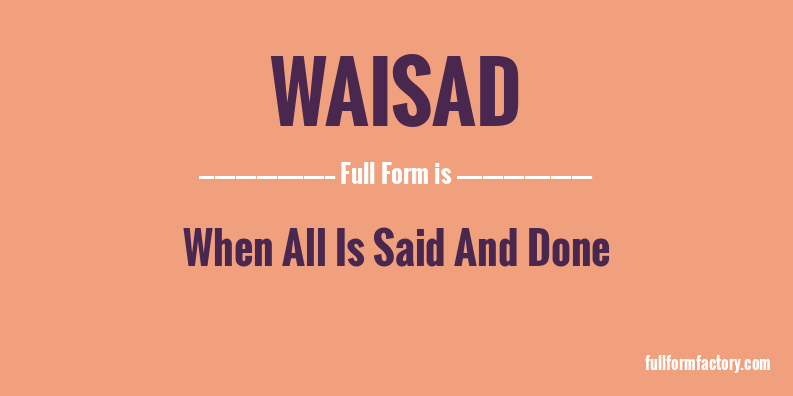 waisad-full-form