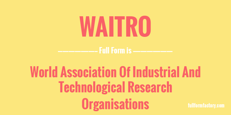 waitro-full-form