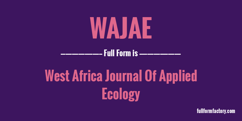 wajae-full-form