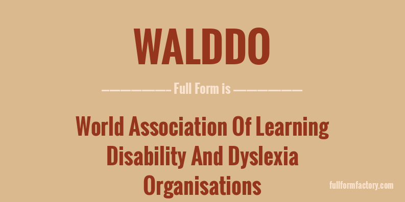 walddo-full-form