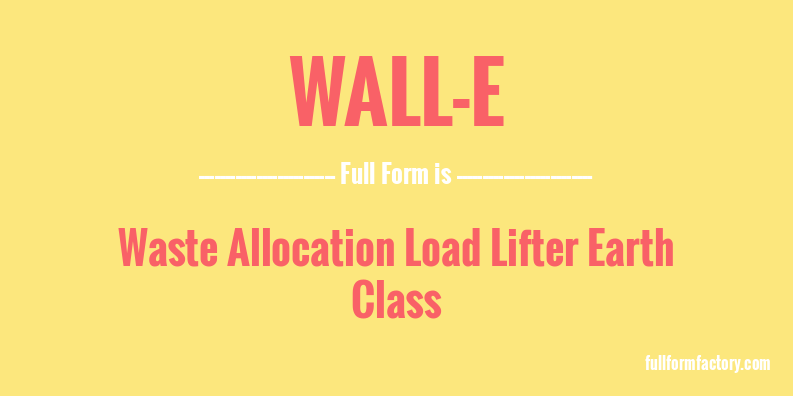 wall-e-full-form