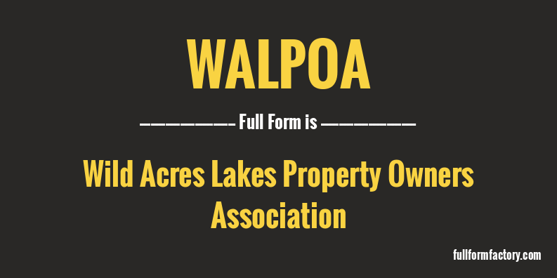 walpoa-full-form
