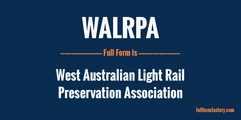 walrpa-full-form