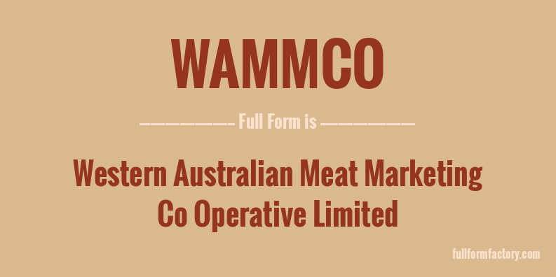 wammco-full-form
