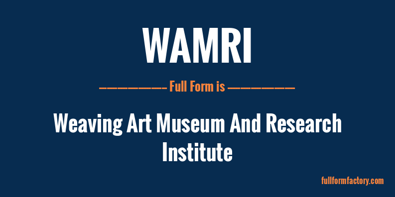 wamri-full-form