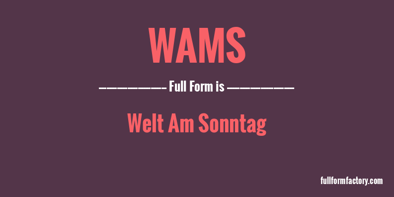 wams-full-form