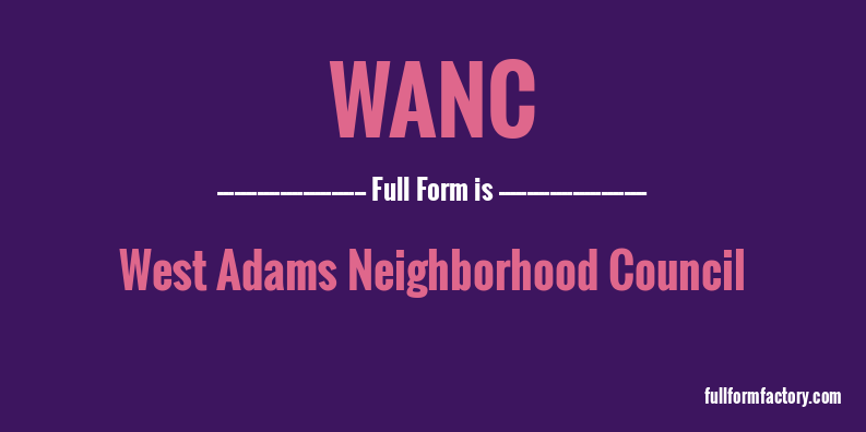 wanc-full-form