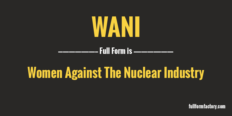 wani-full-form