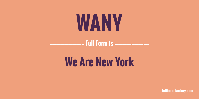 wany-full-form