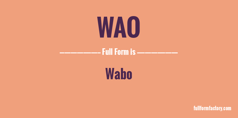 wao-full-form
