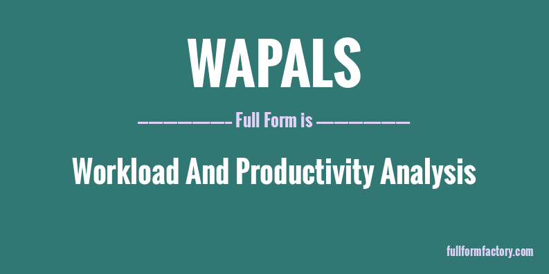 wapals-full-form