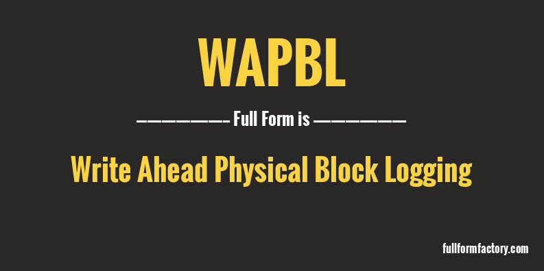 wapbl-full-form
