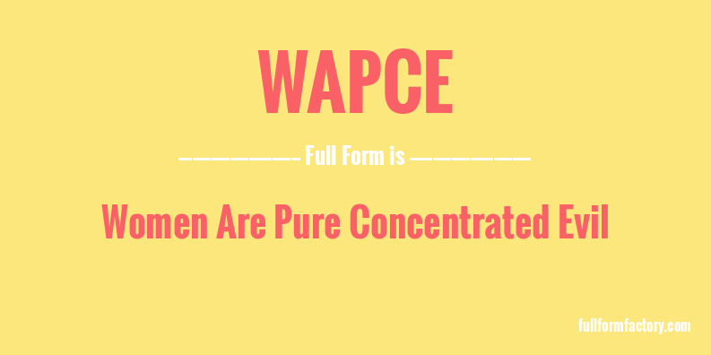 wapce-full-form