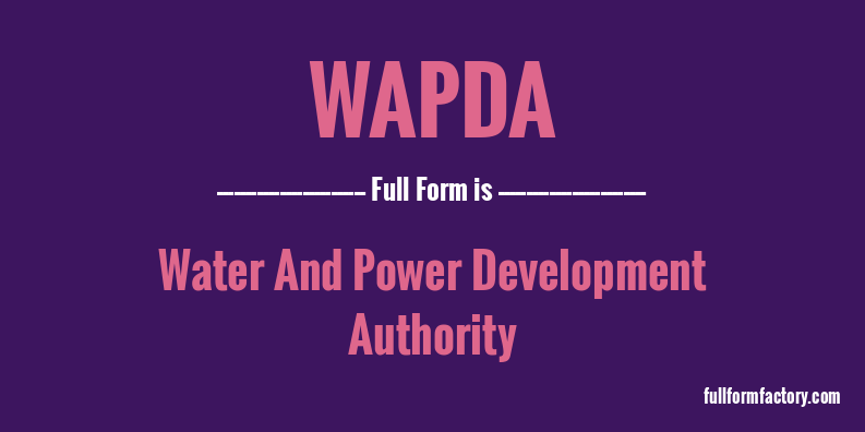 wapda-full-form