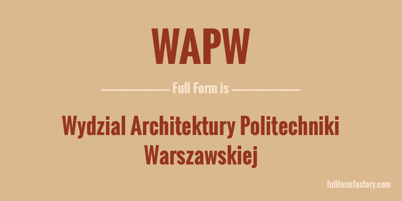 wapw-full-form