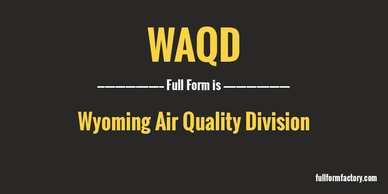 waqd-full-form
