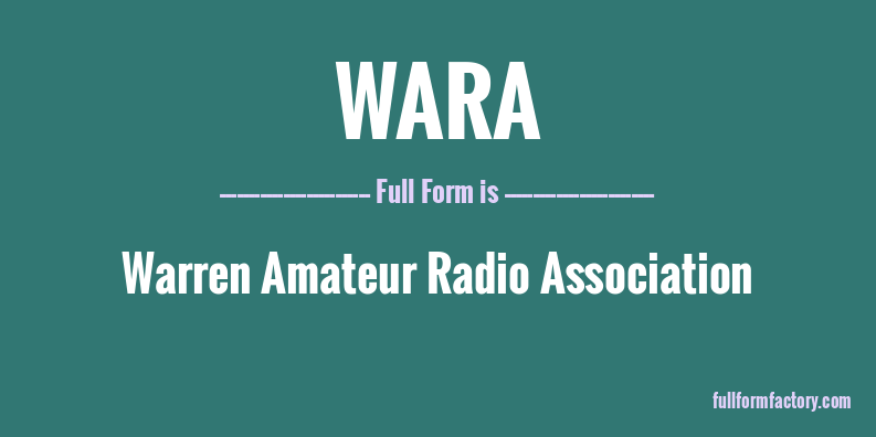 wara-full-form