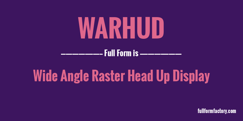 warhud-full-form