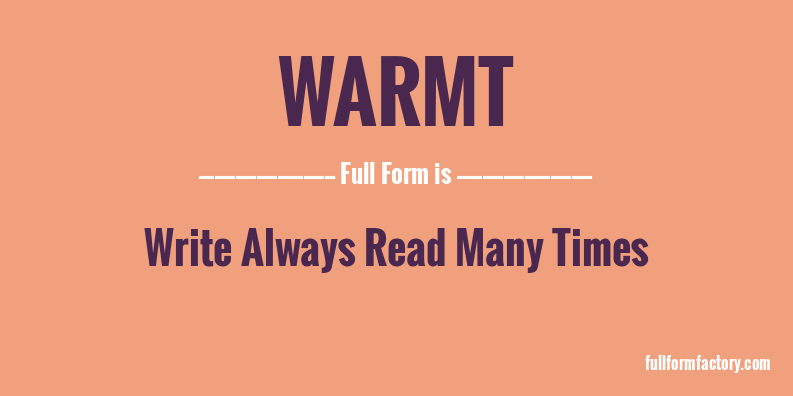 warmt-full-form