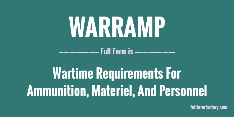 warramp-full-form