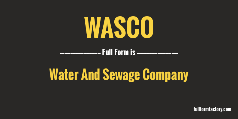 wasco-full-form