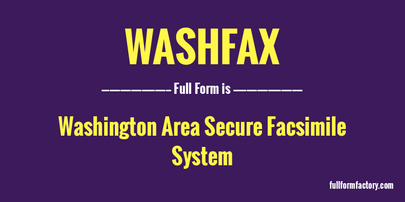 washfax-full-form