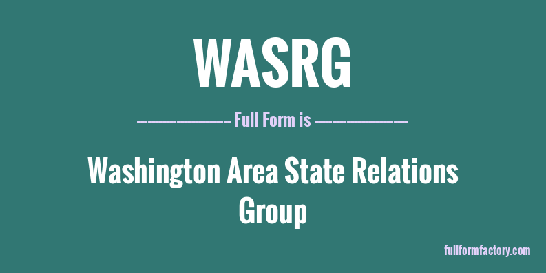 wasrg-full-form