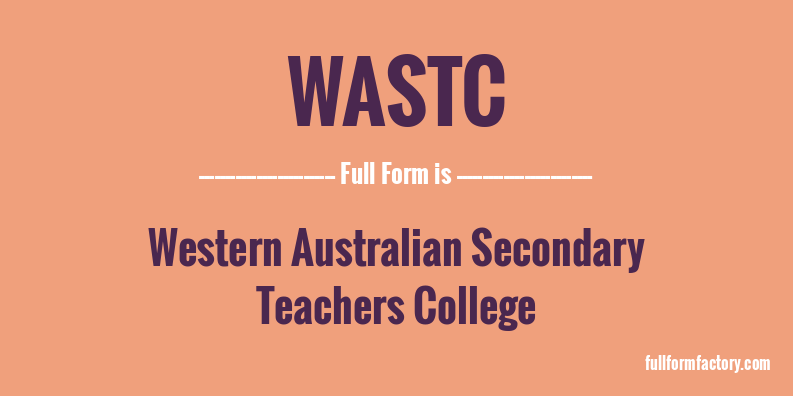 wastc-full-form