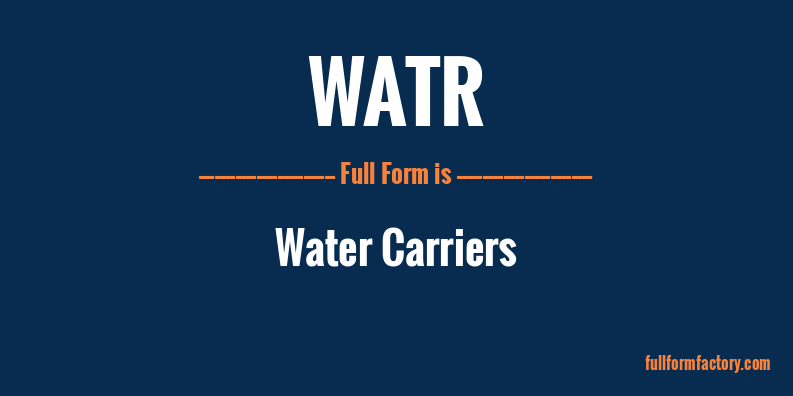 watr-full-form