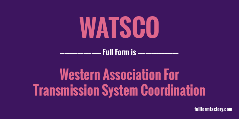 watsco-full-form