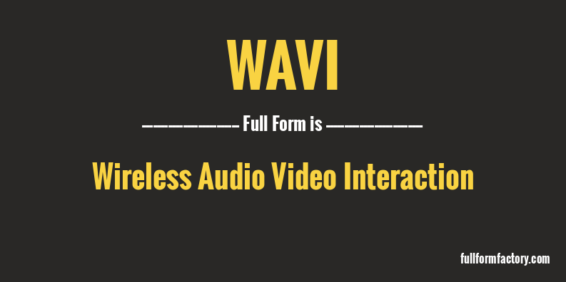 wavi-full-form